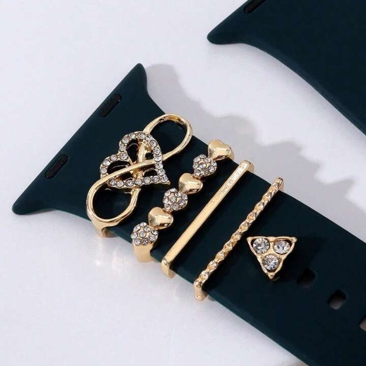 Picture of Suitable for Apple Watch Strap Decorative Ring Apple Watch Watch Universal Silicone Strap Decorative Ring Decorative Nail