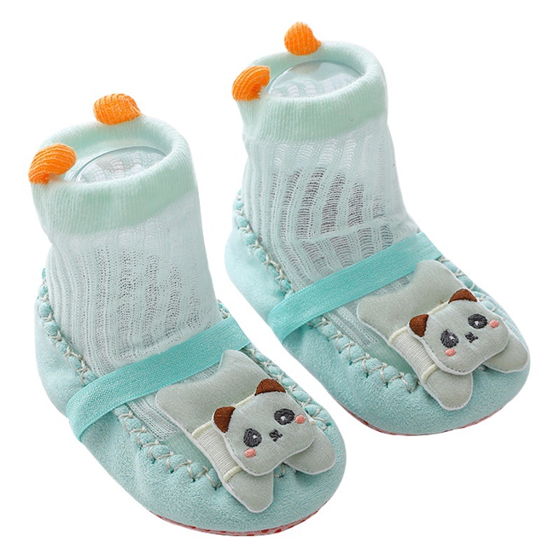 Children's floor socks summer thin baby floor shoes non-slip soft bottom indoor baby toddler shoes cartoon cute socks