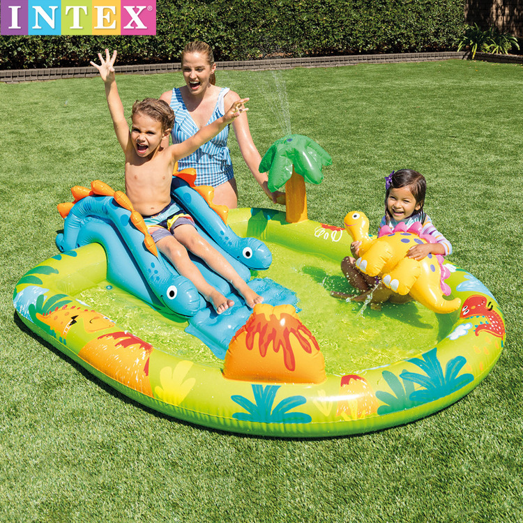 Picture of Intex Inflatable Kidsren's Slide Paddling Pool Outdoor Swimming Pool Slide Water Spray Indoor Pvc Wholesale Dropshipping