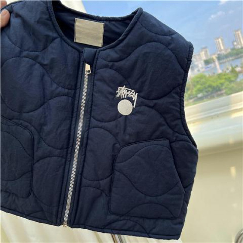 Picture of New 2023 Korean style children's thin cotton vest boys and girls workwear style quilted vest warm waistcoat fashion