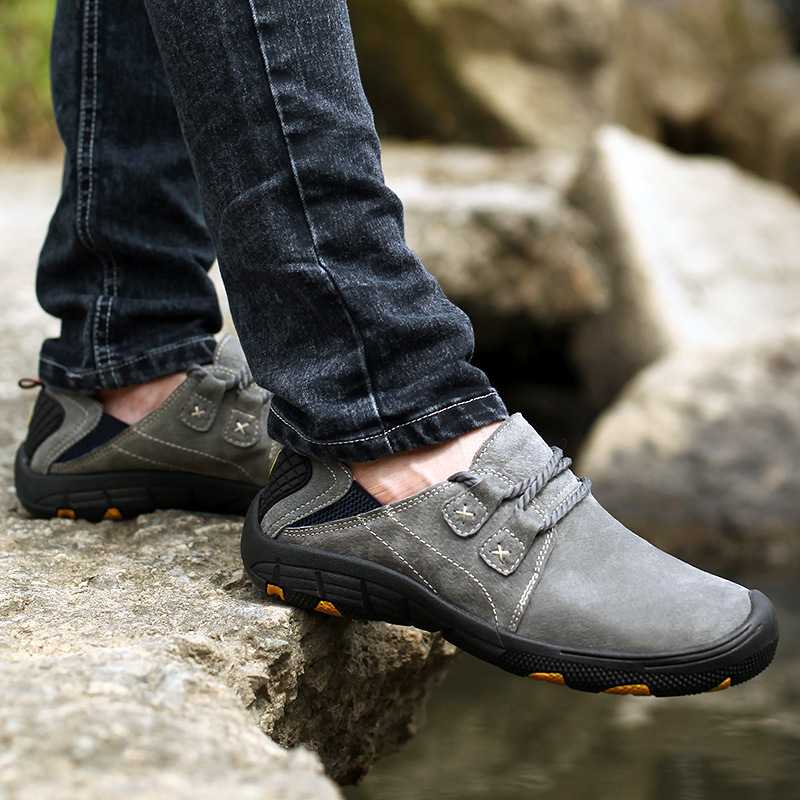 Picture of Cross-border cross-border 2024 new men's sports casual outdoor shoes non-slip wear-resistant hiking shoes plus size hiking shoes