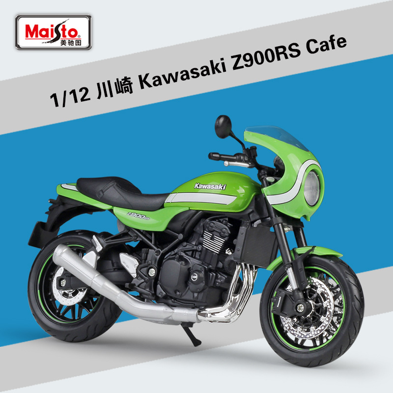 Picture of Meichi Figure 1:12 Kawasaki Kawasaki Z900RS Heavy Machine Simulation Alloy Motorcycle Model Finished Product Ornaments