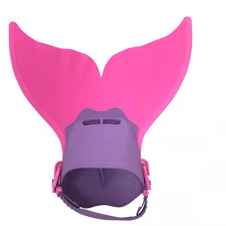 Picture of Mermaid Flippers Single-piece Whale Tail Flippers Swimming Training Flippers Children's Diving Swimming Equipment Swimming Products