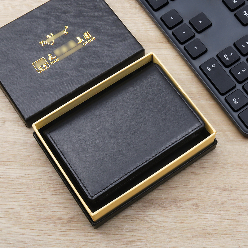 Picture of Leather Business Card Bag Head Layer Cowhide Card Bag Multi-Card Card Card Holder Thickened Card Bag 3005D