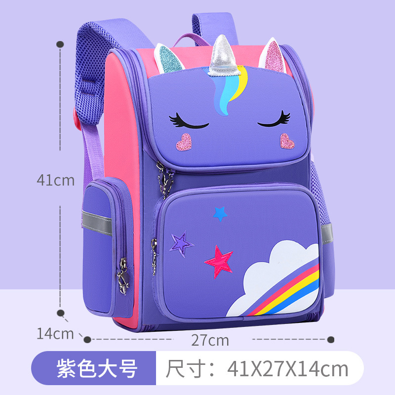 Picture of New elementary school student space schoolbag 8 to 12 years old burden reduction spine protection backpack boys and girls models can be Wholesale