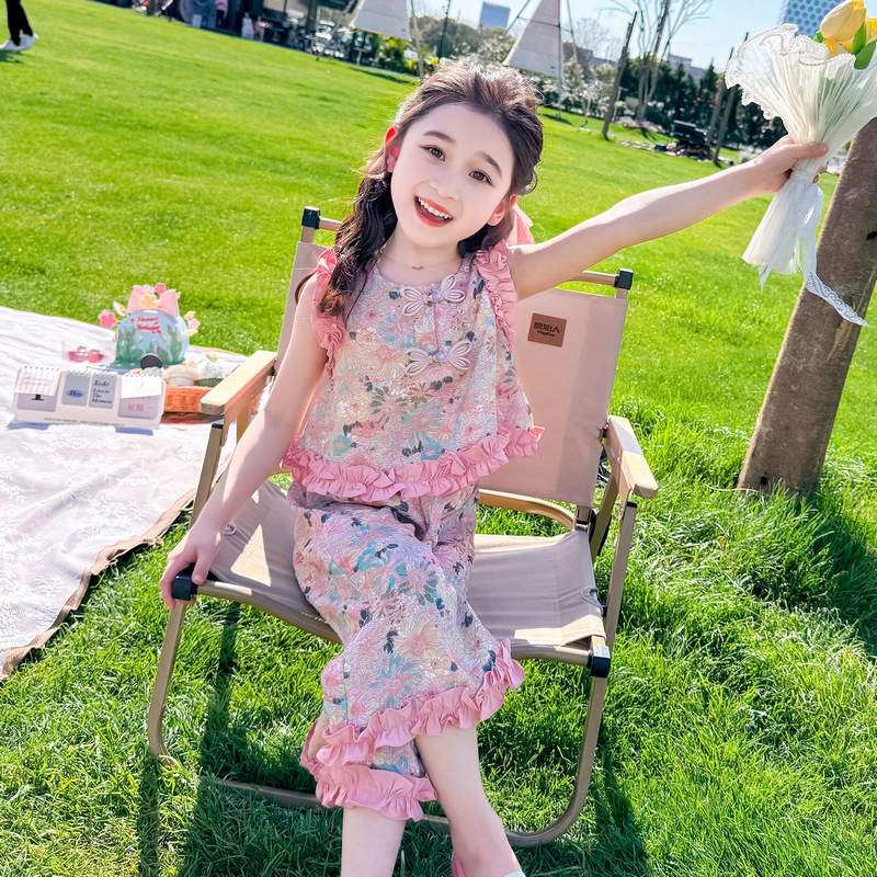 Picture of Yan Chu foreign trade Tang suit summer antique new sweet cute fungus lace suit performance suit a generation of hair
