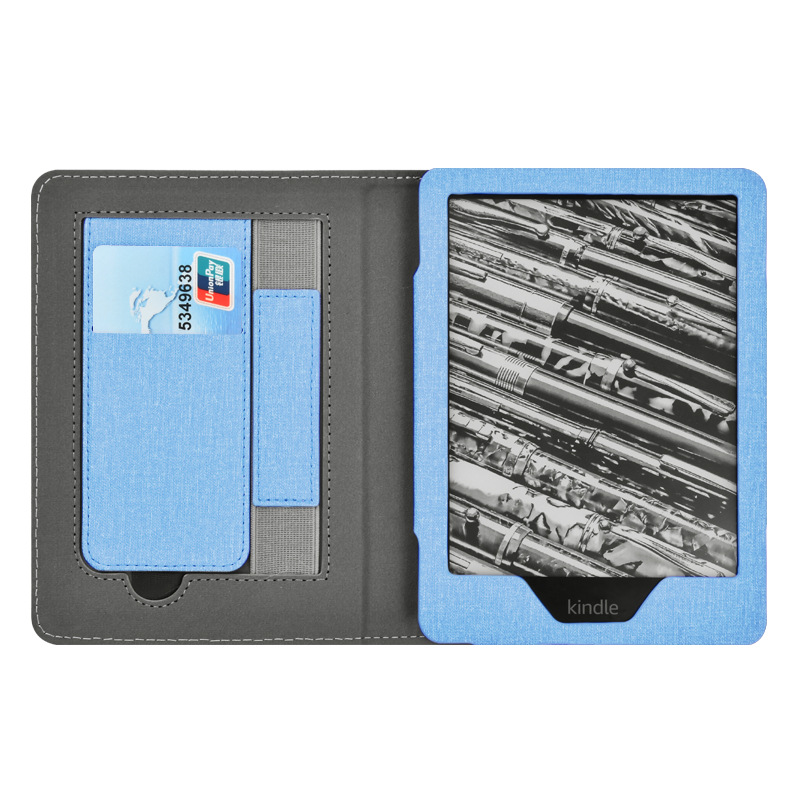 Picture of Suitable for Kindle Paperwhite65 Linen Texture Stand Protective Cover 2024 Youth Version 6inch Protective Cover