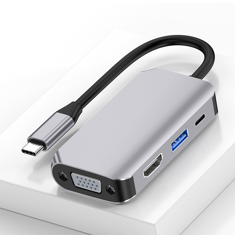Picture of Cross-border type-c docking station expands usb splitter to hdmi vga hub multi-function cable