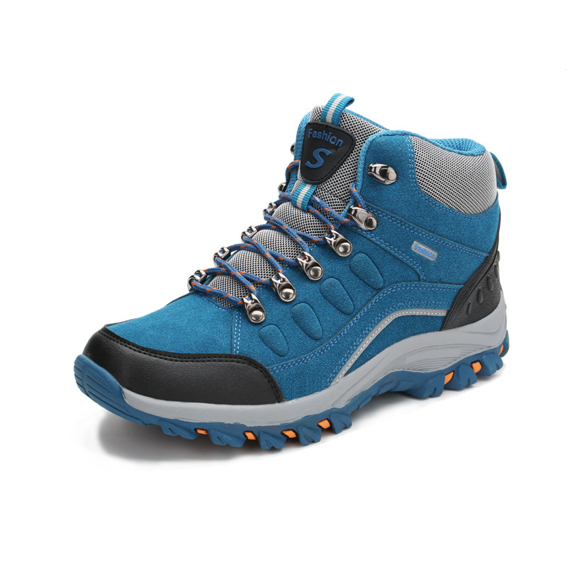 Picture of Cross-border plus size Winter Warm Outdoor Couple Hiking Shoes High-top fleece-lined Cotton Shoes Men's Shoes Sports Hiking Shoes 8011