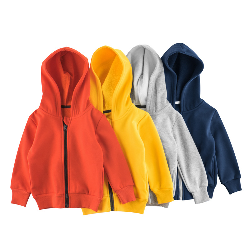 Picture of 27Kids Korean Style Kidsren's Clothing Autumn and Winter New Products 2024 Kidsren's Jacket Zipper Sweatshirt Fleece Baby Clothes Ins