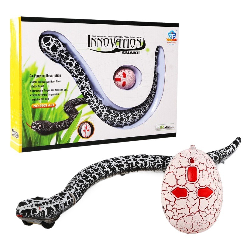 Preferred Remote Control Rattlesnake Cross-Border Trick Artificial Animal Model Crawling Realistic Toy Snake Pet Amuse Cats and Dogs