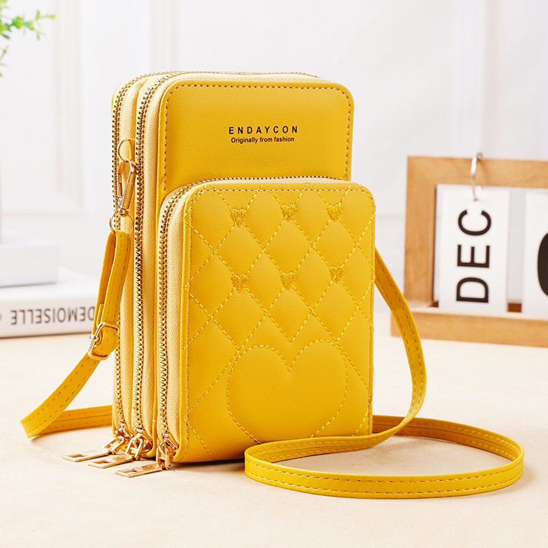 Picture of New Large-Capacity Multifunctional Fashionable Simple Shoulder Bag Crossbody Three-Layer Zipper Mobile Phone Bag for Women