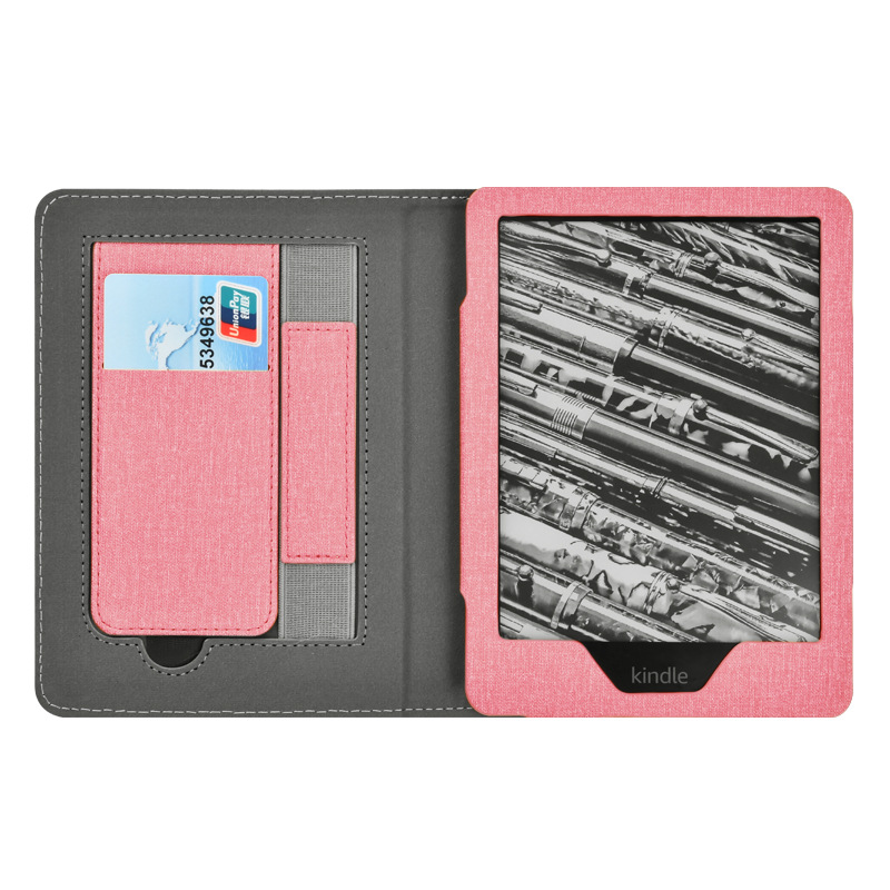 Picture of Suitable for Kindle Paperwhite65 Linen Texture Stand Protective Cover 2024 Youth Version 6inch Protective Cover