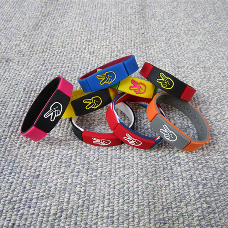 Picture of Basketball sports tide Deuce brand scissor commemorative star silicone bracelet Sports wristband Owen