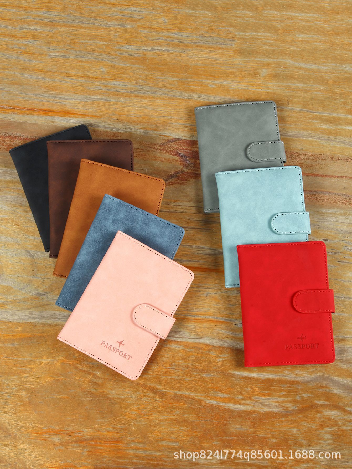 Picture of Spot New Rfid Passport Holder Convenient Multi-Functional Document Holder Pu Material Storage Travel Passport Bag