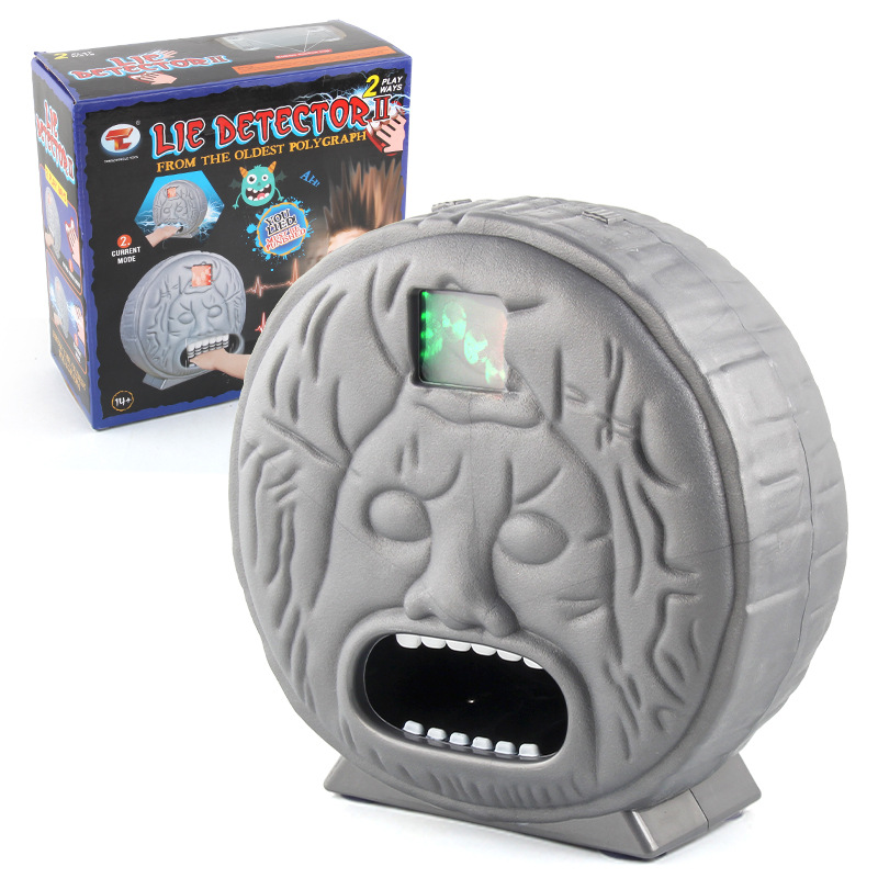 Picture of New Strange Ancient Roman Lie Detector Trick Toy Multi-person Party Spoofs Sound and Light Electric Shock Bite Finger Lie Detector