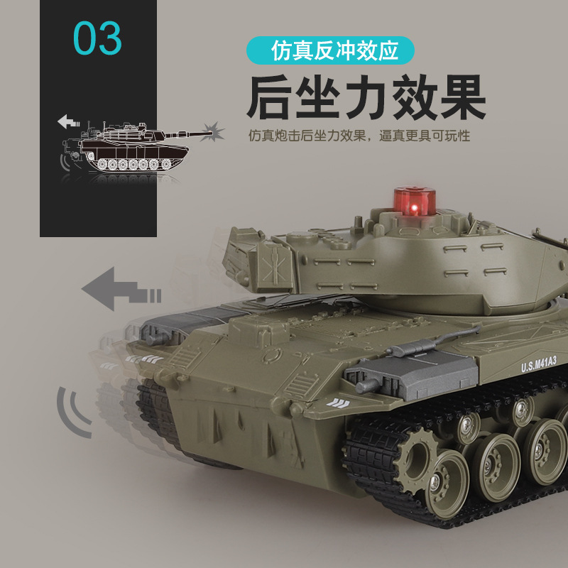Picture of Cross-border hot sale Meizhi remote control car 1:30 American M41A3 tank double handle military remote control tank car model