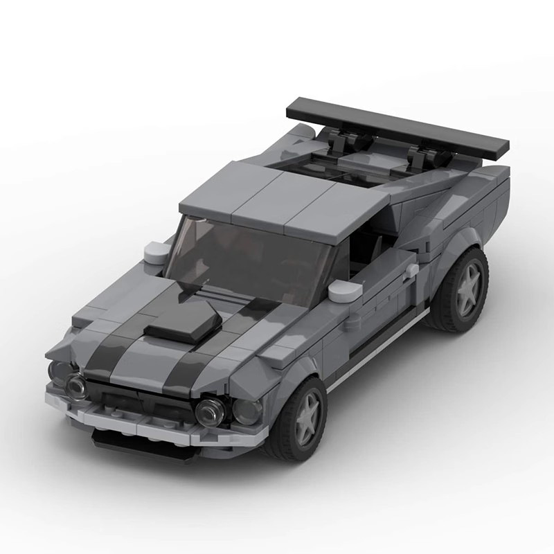 Picture of Cross-Border building blocks Ford wild horse John Wick 8 grid car Boy car MOC car model compatible with Lego