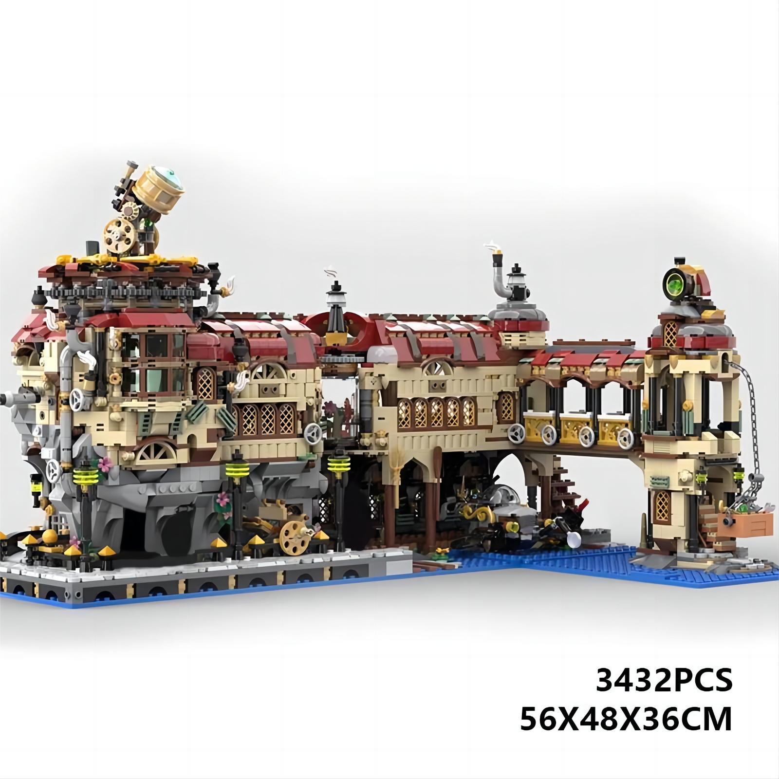 Picture of Domestic Creative Building Blocks Steam Power Machine Punk Mechanical Assembly Toy Model Moc Compatible with Lego High Difficulty
