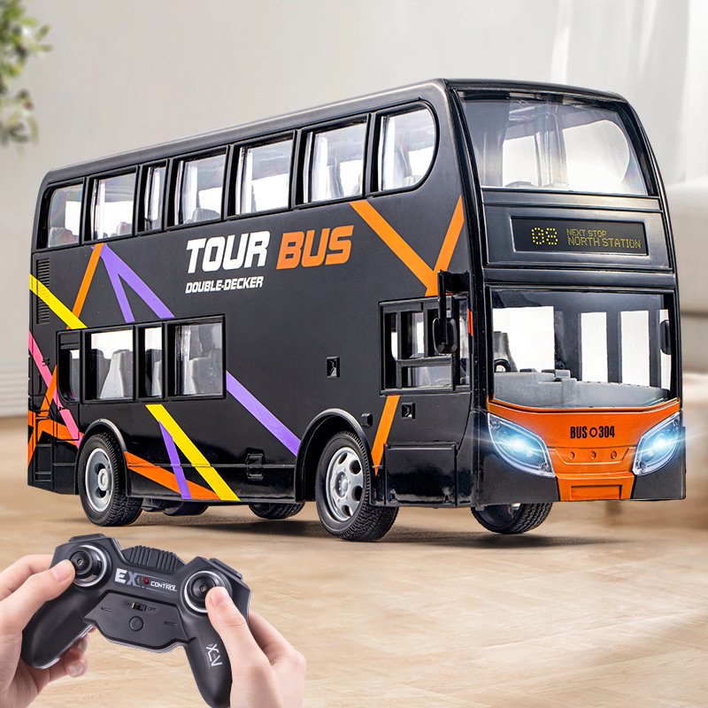 Picture of Large electric remote control car bus wireless light simulation car Children boy toys cross-border wholesale