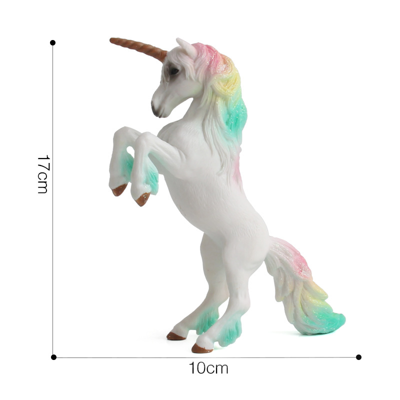 Picture of Unicorn Doll Toy Simulation Mini Animal Model Unicorn European Myths and Legends of Monasteries
