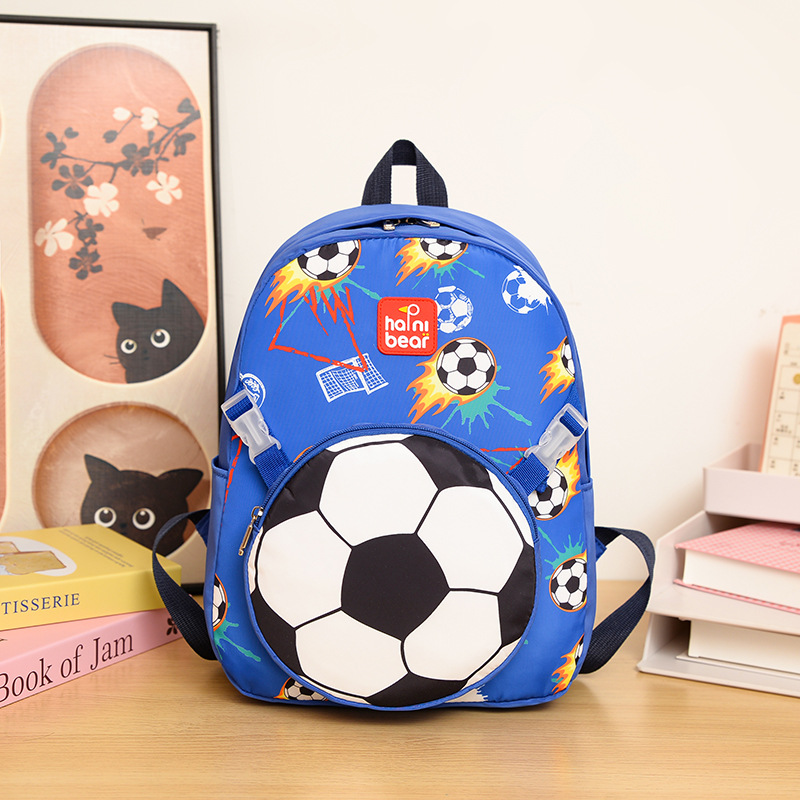 Picture of New Schoolbag for Primary School Students Large Capacity Trendy Decomposable Small Bag Soccer Rocket Printed Backpack for Boys and Girls