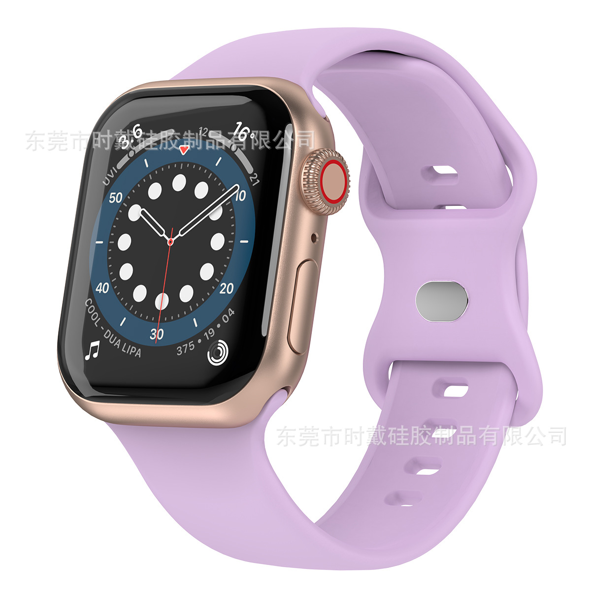 Picture of strap Watch 8 generation/Ultra/SE solid color silicone buckle iwatch strap
