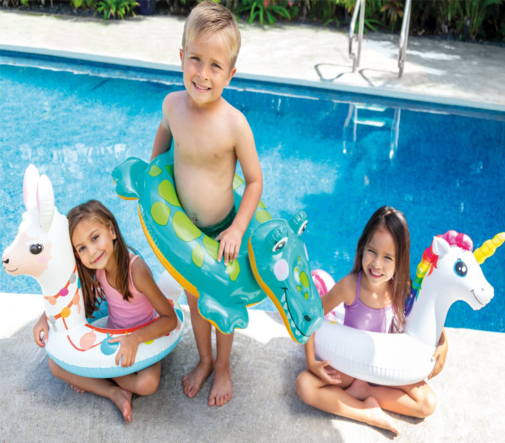 Picture of intex-58221 swimming ring three kinds of animal combination thickened children swimming ring life buoy