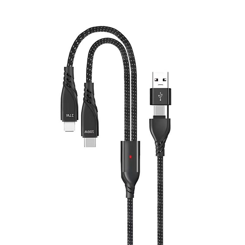 Picture of PD100W data line two to three super fast charging line 20V5A for Huawei TYPE-C Apple iphone27W