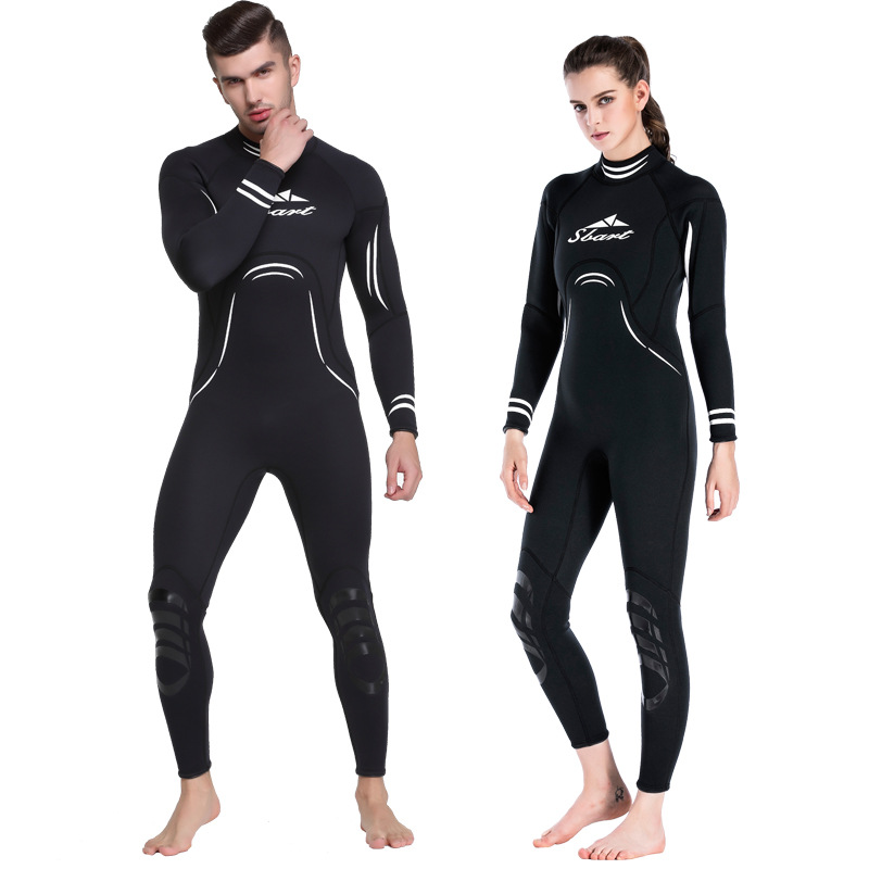 Picture of Shabbat couple diving suit conjoined 3MM thick warm surfing suit men's and women's long sleeve jellyfish suit surfing suit