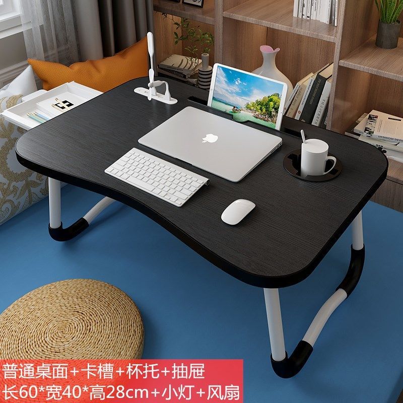 Picture of Bed Desk Computer Desk Dormitory Simple Folding Table Bedroom Simple Student Learning Small Table Lazy Writing Desk