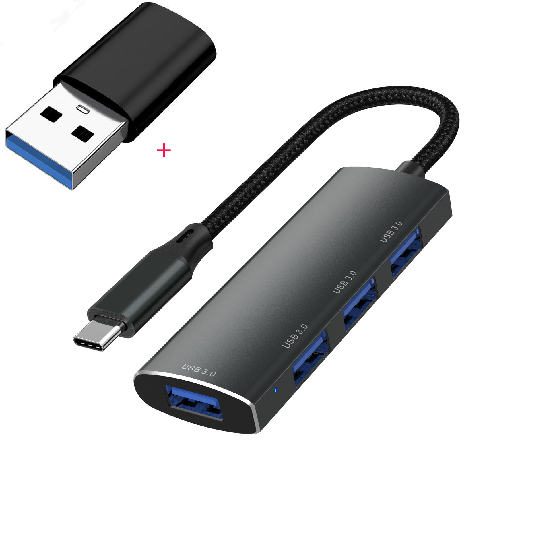 Picture of Type-C Docking Station Hub Hub Splitter One to Four Computer Plug Usb3.0Hub Multi-Port Docking Station