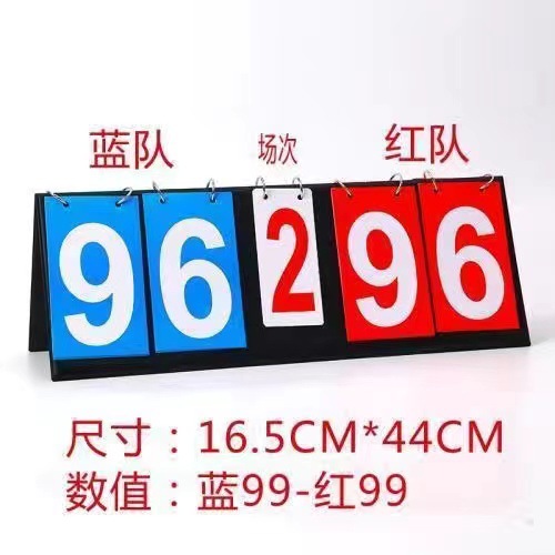 Picture of Scoreboard Basketball Scoreboard Scoreboard Game Count Flip Card Table Tennis Points Billiards Portable Scoreboard