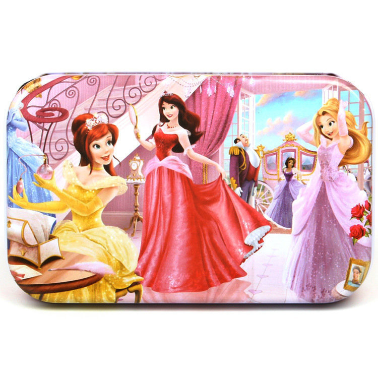 Picture of 60 pieces iron box puzzle children's educational kindergarten early education cartoon wooden puzzle toy generation