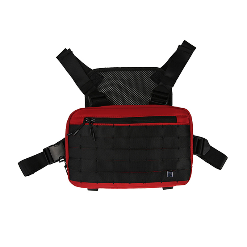 Picture of ins Kanye Same Style Men's and Women's Waist Bag Street Fashion Brand Tactical Chest Bag Functional Industrial Vest Chest Backpack