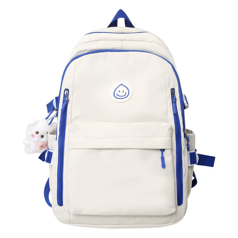 2022 New Girls Junior High School Students Cute Japanese Printed Bear ins Backpack Large Capacity Commuter Backpack