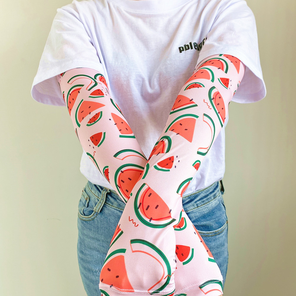 Cool Summer Sunscreen Ice Silk Sleeve Women's Summer Explosions Cute Girl Style Outdoor UV Protection All-match Ice Sleeve