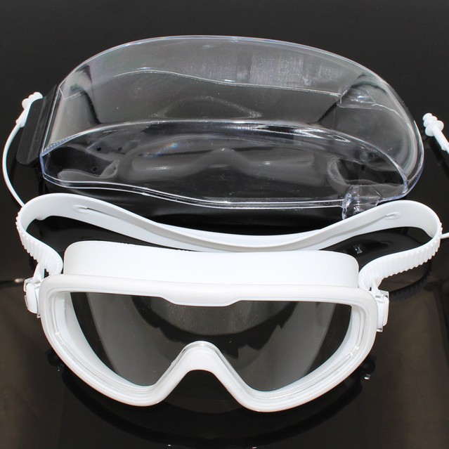 Picture of Four Seasons Silicone Goggles Large Frame HD Waterproof Anti-fog Swimming Glasses Men and Women Adult Children's Diving Goggles Equipment
