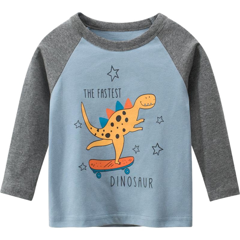 27Kids Kidsren's Clothing Autum New Product 2025 K-Style Boys' Bottoming Shirt Kidsren's Long-Sleeved T-Shirt Kids Clothes