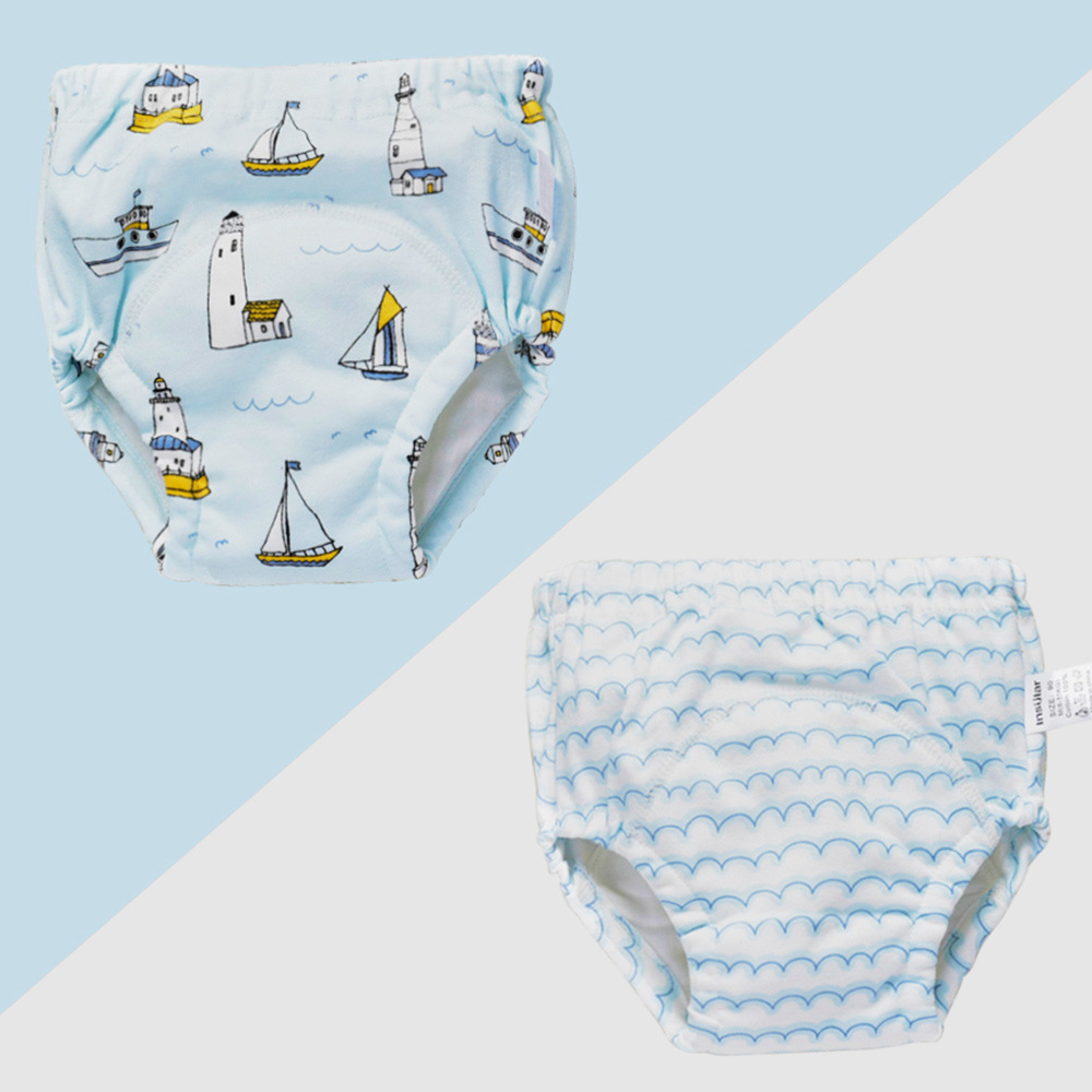Picture of 2 Boxed Yinxiuli 6 Layer Pure Cotton Baby Training Pants Study Pants Baby Gauze Diaper Pants Baby Supplies