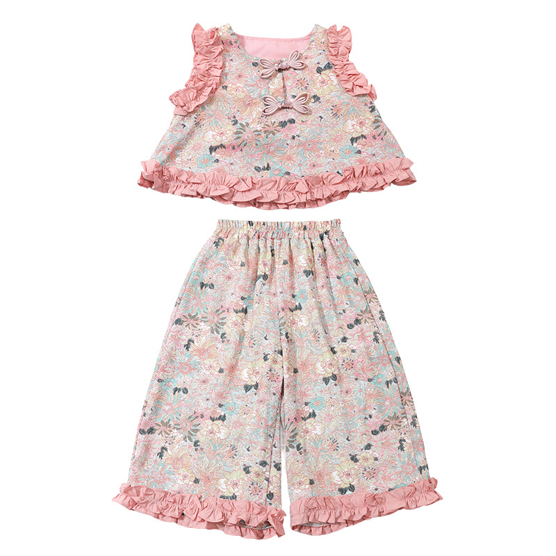 Picture of Yan Chu foreign trade Tang suit summer antique new sweet cute fungus lace suit performance suit a generation of hair