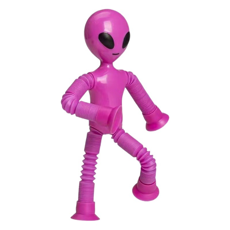 Cross-Border New Product Alien Variety Shape Telescopic Tube Toy Fun Puzzle Decompression Stretching Tube Decompression Stretching Play