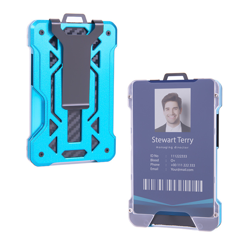 Picture of Foreign Trade Hot Model Tulas Employee Work Card Holder Aluminum Alloy Credit Card Box Work Badge Protective Cover
