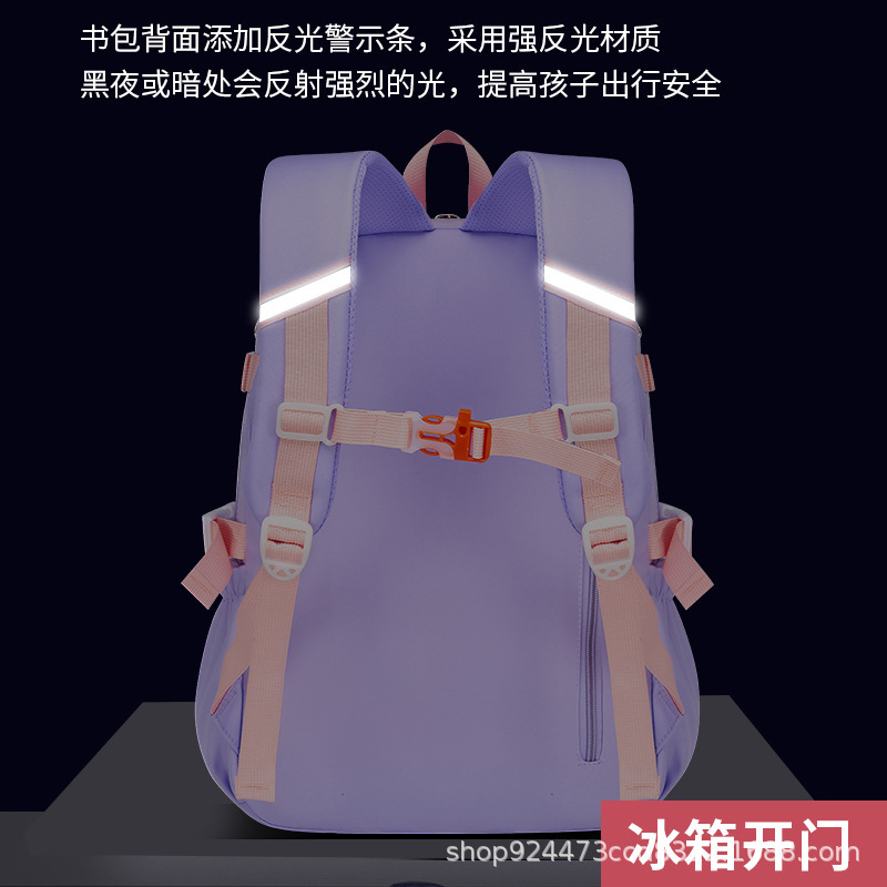 Picture of Schoolbag for Primary School Students Rabbit Refrigerator Opening Ridge Protector Backpack for Reducing the Weight and Waterproof Large Capacity Children's Schoolbag