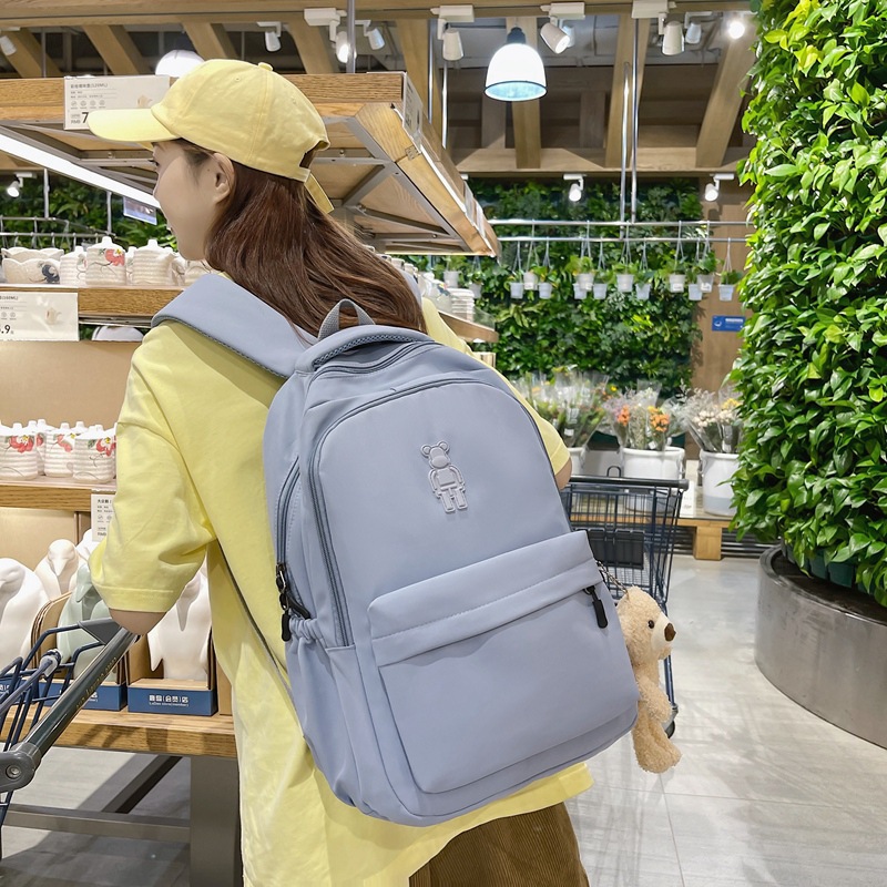 Picture of School bag girls junior high school students fashion new large capacity backpack girls high school students college students travel backpack women's summer