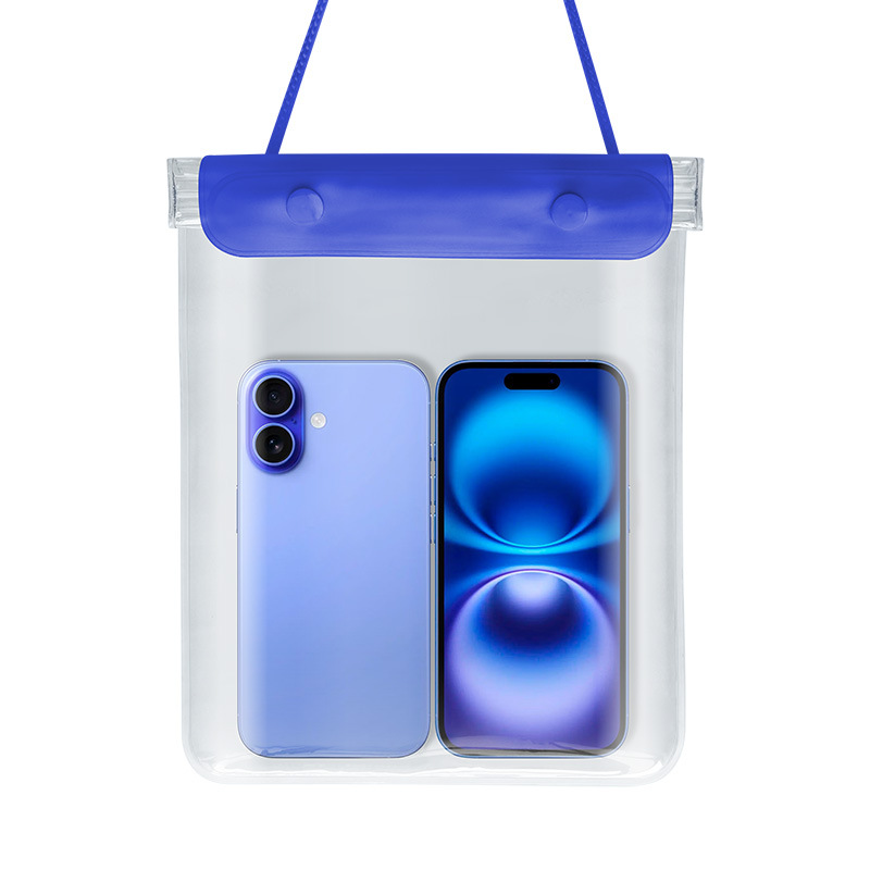 Picture of Large Mobile Phone Waterproof Case Transparent Waterproof Mobile Phone Bag Rider Takeout Special Touch Screen Rechargeable Mobile Phone Waterproof Bag