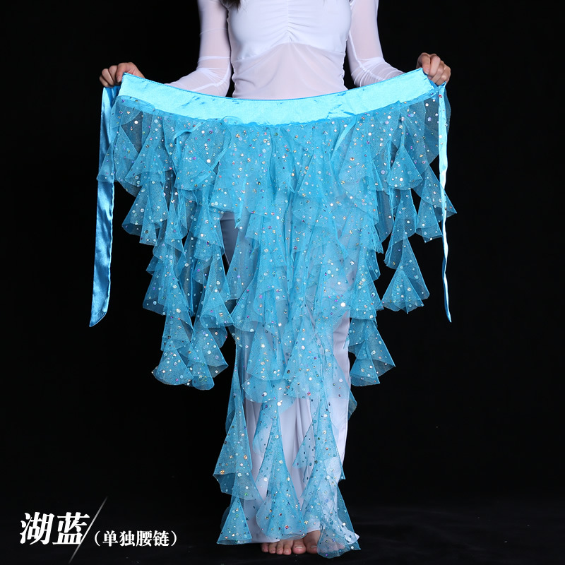 Picture of Belly Dance Highlights Mesh Nine-Tail Fox Belt Waist Chain Waist Charm Egyptian Waist Chain Source Factory