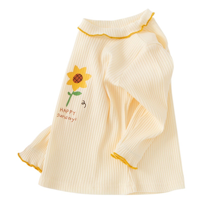 Children's bottoming shirt 2025 spring new 0-3 year old baby girl South Korea foreign style A girl children's bottoming T-shirt