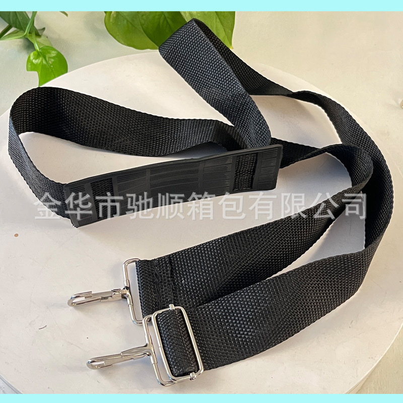 Spot Black Adjustable Shoulder Strap Nylon Tool Box Computer Cross-Body Strap Luggage Accessories Belt Wholesale Reinforcement