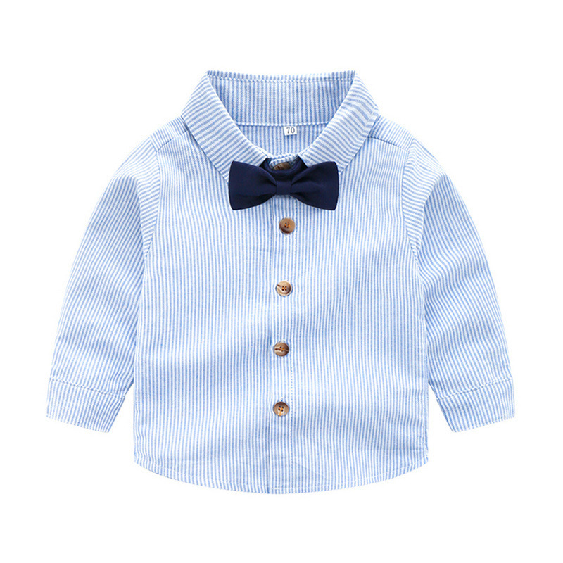 Picture of Boy's Baby Baby's Gentleman Suit Bow Tie Shirt Long Sleeve Trousers European and American Spring and Autumn Outfit